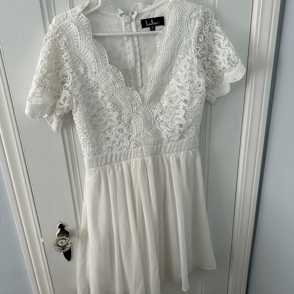 White Lace Lulus Dress